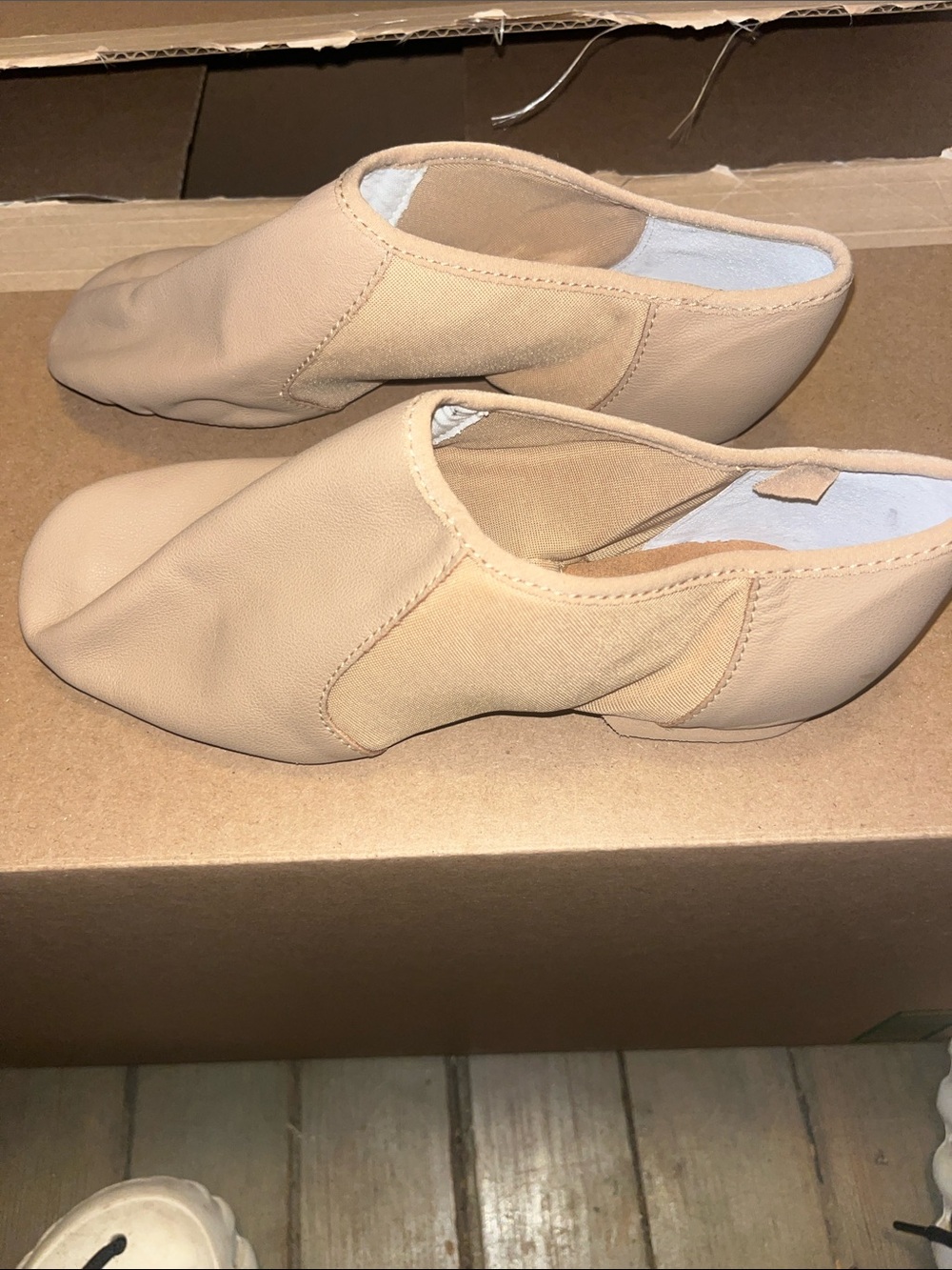 Bloch Women's Nude Slip-On Dance Mules